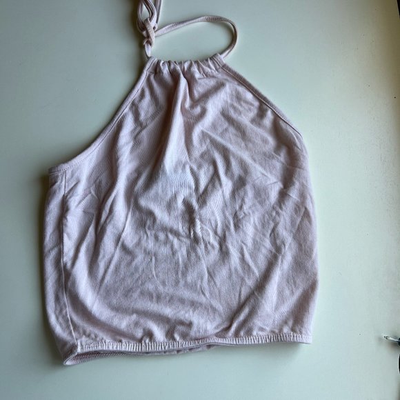 Brandy Melville Tops - Brandy Melville Pink Halter Top